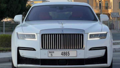 rolls royce ghost white and orange