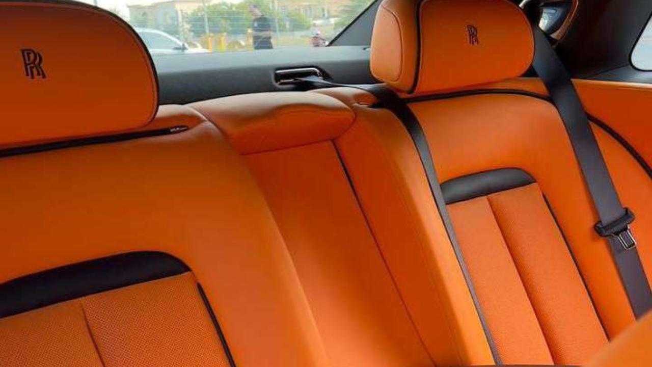 rolls royce ghost white and orange