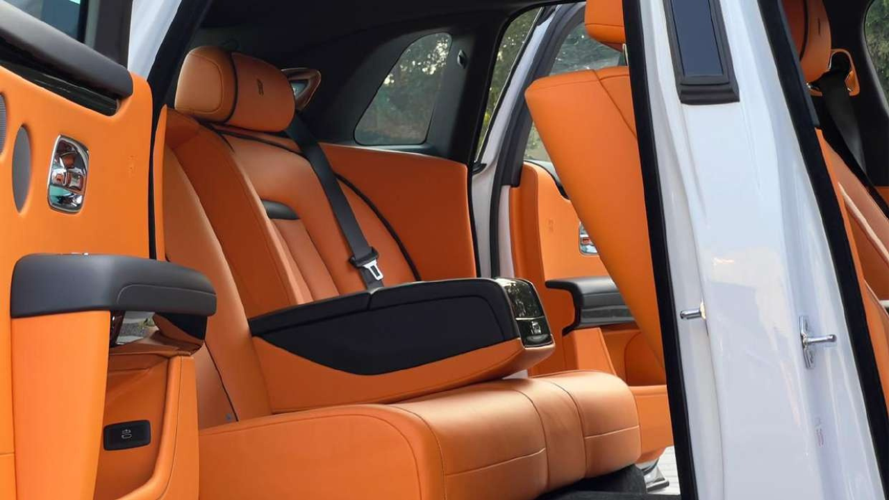 rolls royce ghost white and orange